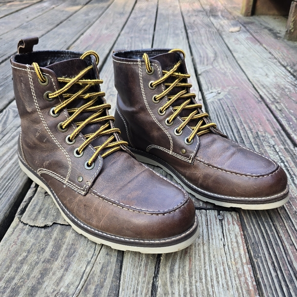 Crevo Buck Boots, Dark Brown Leather, 10.5 - Picture 1 of 12